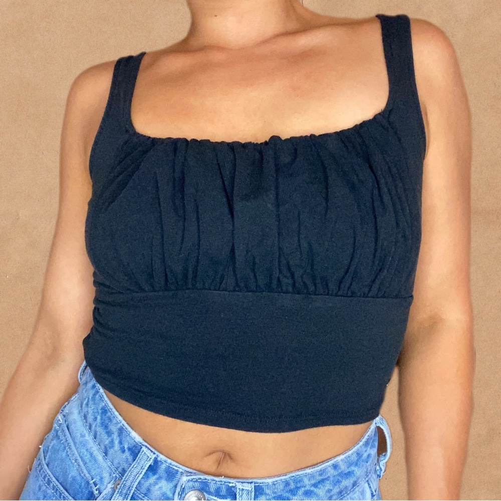 HOLLISTER Ruched Crop Top